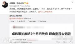 网传风行跟拍鹿晗2个月就放弃 卓伟回应:真会编