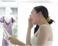 钟丽缇与小12岁老公结婚太激动 试婚纱时就哭了(图)